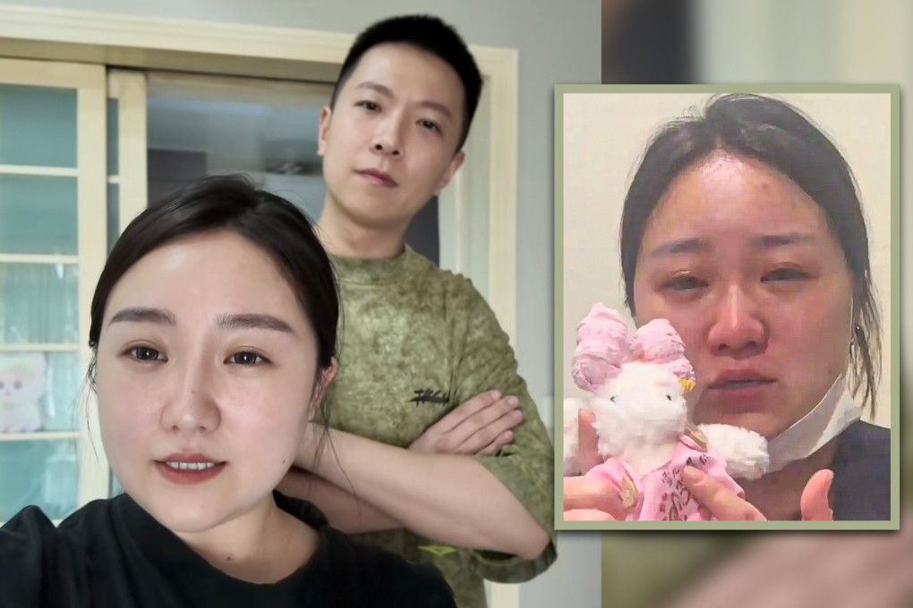 A woman in China whose children were thrown 15 floors to their deaths by their father five years ago has started a new romantic relationship, sparking controversy online. Photo: SCMP composite/Douyin/Baidu