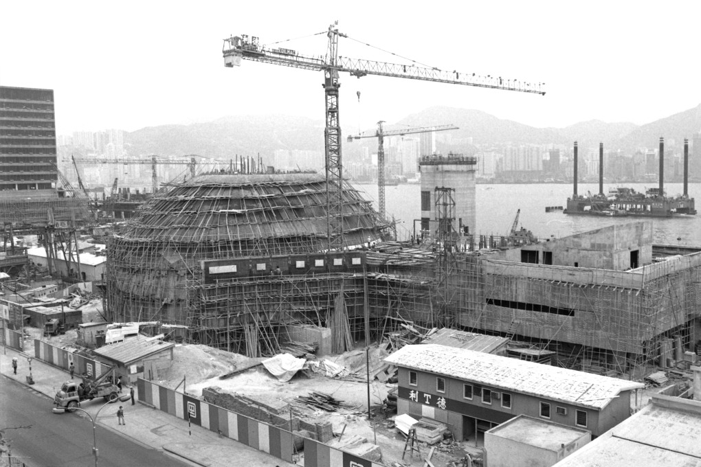 The Hong Kong Space Museum in Tsim Sha Tsui under construction in 1978. Photo: Sunny Lee