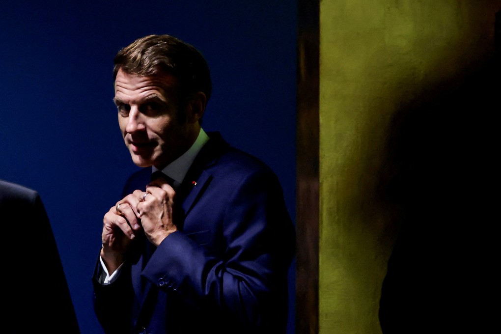 French President Emmanuel Macron at UN headquarters in New York last month. Photo: Reuters