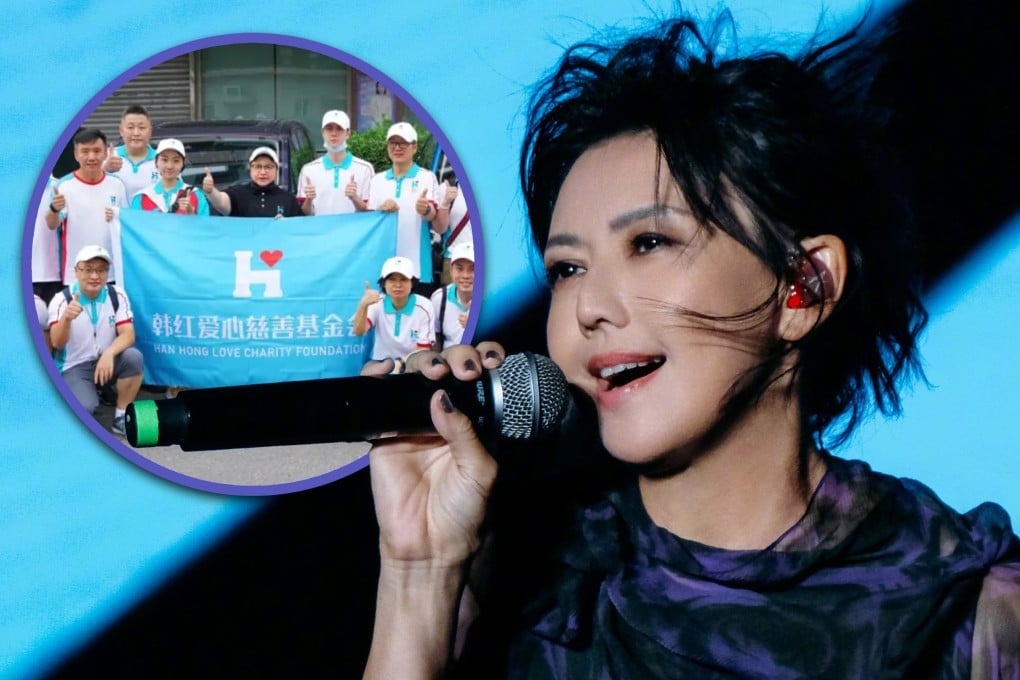 Singaporean singer Stefanie Sun has been praised for her generous donation of aid to impoverished regions of China. Photo: SCMP composite/Weibo/Sohu