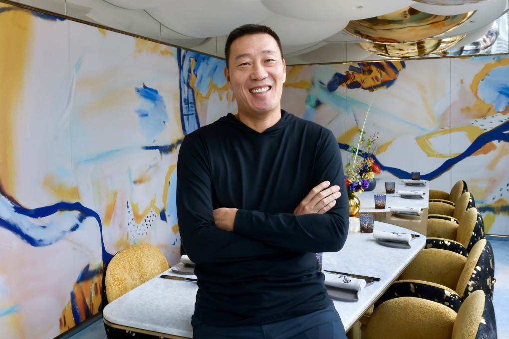 Akira Back poses for a photo at his new restaurant in The Henderson in Central, Hong Kong. The Korean-American chef talks about sharing his journey – from professional snowboarder to restaurateur – through food. Photo: Jonathan Wong