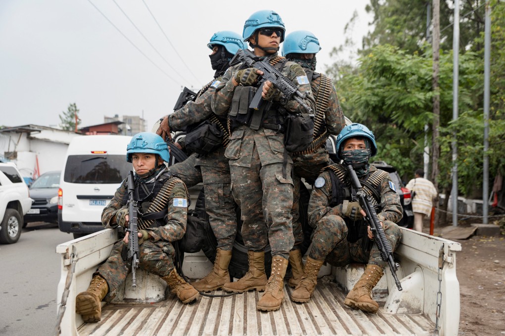 UN peacekeepers in the Democratic Republic of Congo in January. File photo: Reuters