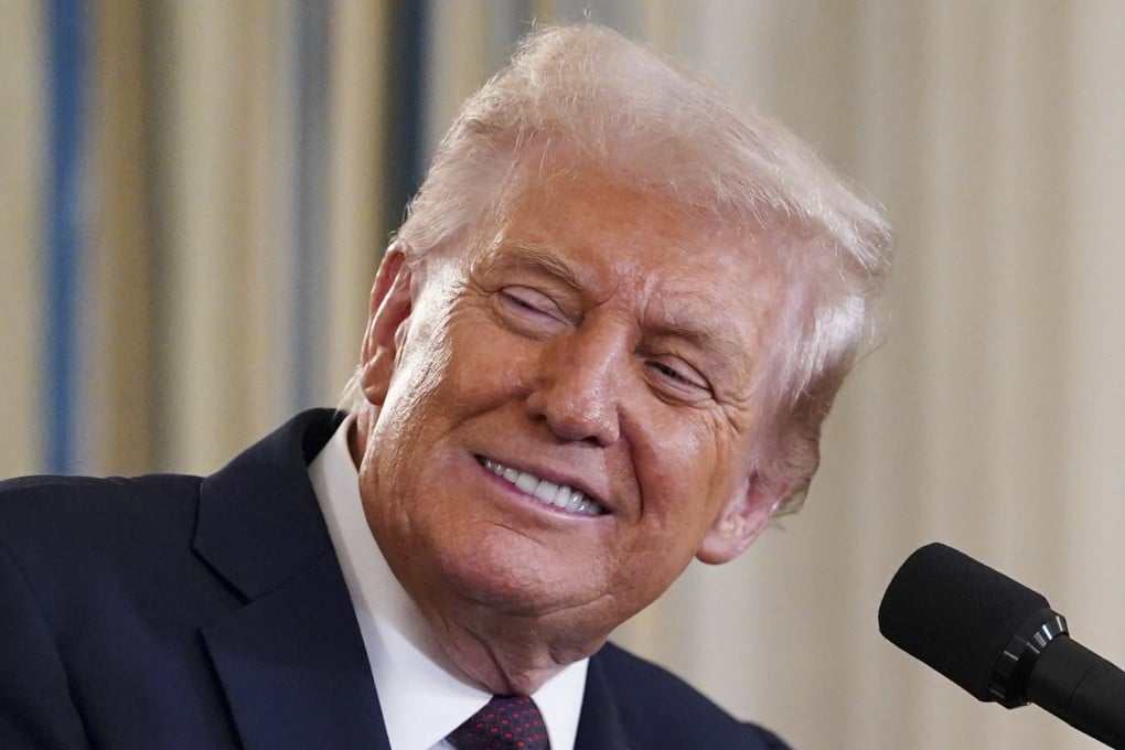 US President Donald Trump speaks at a joint press conference with Israeli Prime Minister Benjamin Netanyahu at the White House last month. Photo: EPA