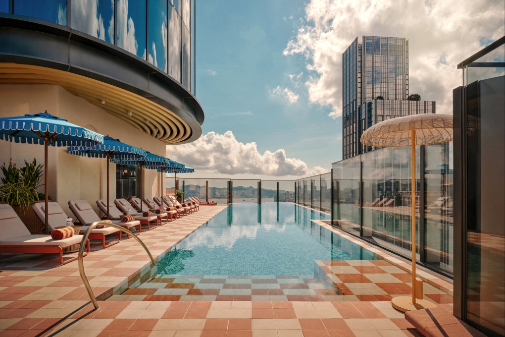 The Kimpton Tsim Sha Tsui’s rooftop swimming pool. Photo: courtesy Kimpton Hong Kong