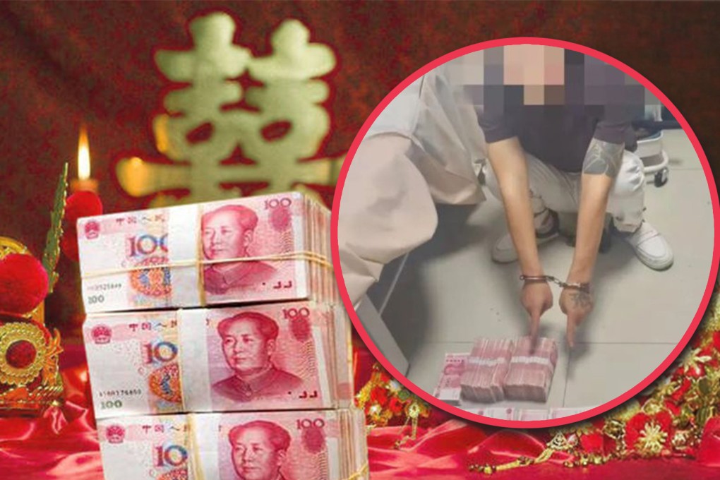 A Chinese man was arrested for stealing 380,000 yuan from a newlywed family, discovered through Douyin; he targeted the family, knowing they might downplay the loss. Photo: SCMP composite/Douyin/Sohu