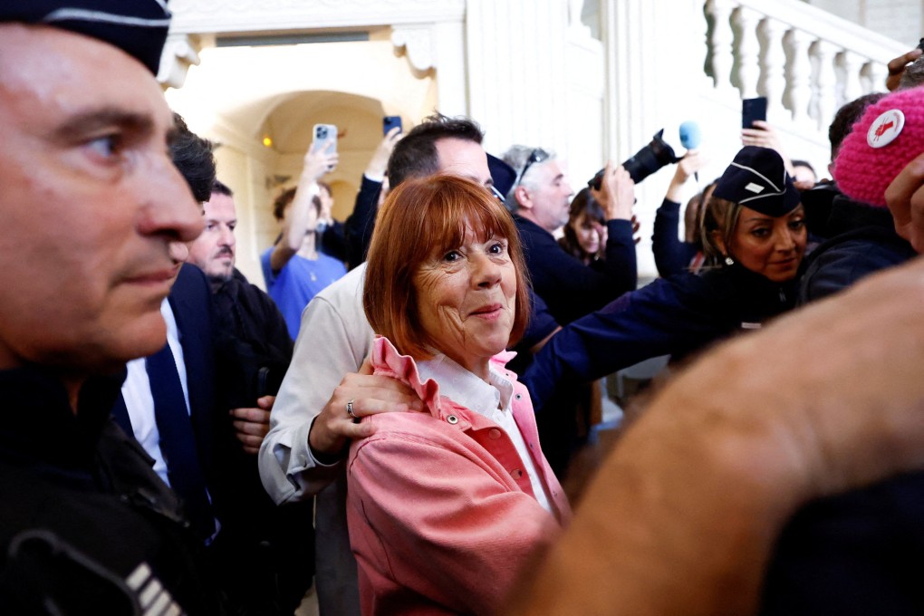 Gisele Pelicot leaves court in Nimes, France, on Thursday. Photo: Reuters