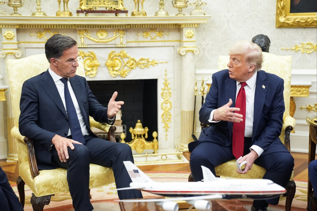 NATO Secretary General Mark Rutte with US President Donald Trump during a meeting in the  White House in Washington, DC, in July. Photo: EPA
