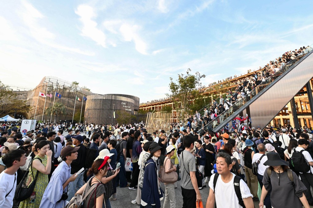 Visitors pack the World Expo Osaka on September 14. Photo: Kyodo