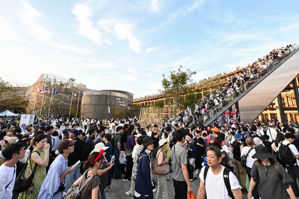Visitors pack the World Expo Osaka on September 14. Photo: Kyodo
