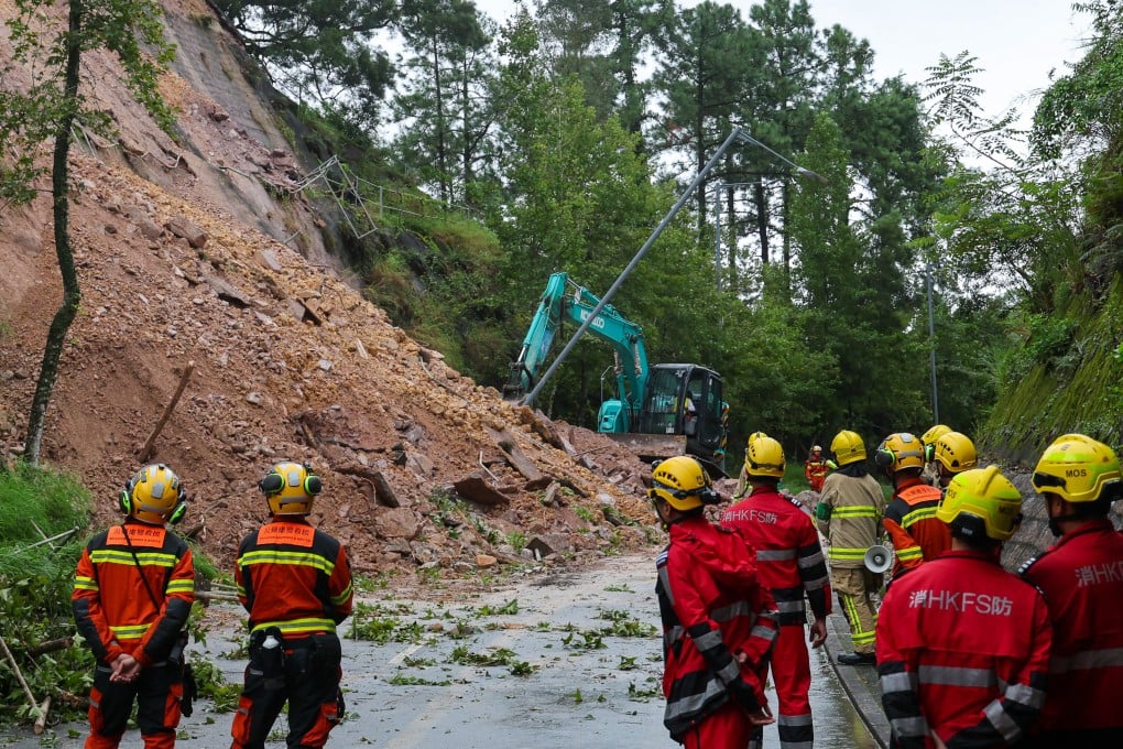 A new AI-based landslip warning system is set to be implemented in Hong Kong next year, increasing the accuracy of predicting the number of landslides to more than 90 per cent. Photo: Dickson Lee