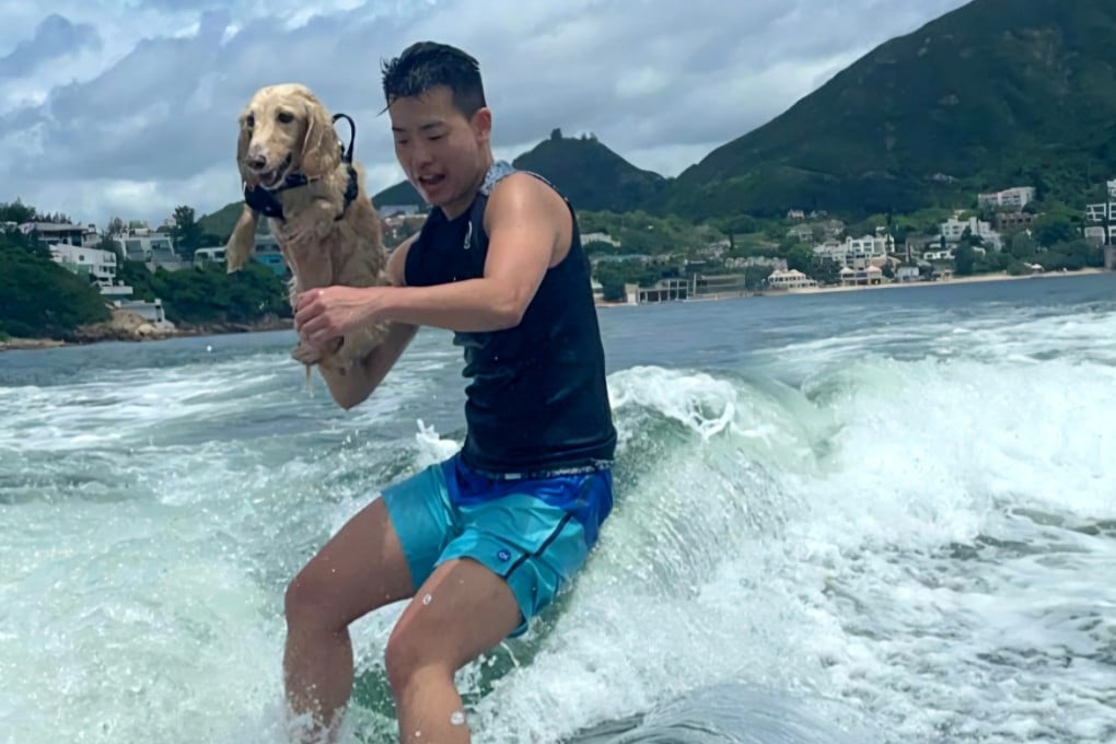 For trans man Emery Fung, wakesurfing is a sport he can enjoy alone, with his dogs or with a group of friends. Sports like this have proved vital for his mental health. Photo: Emery Fung