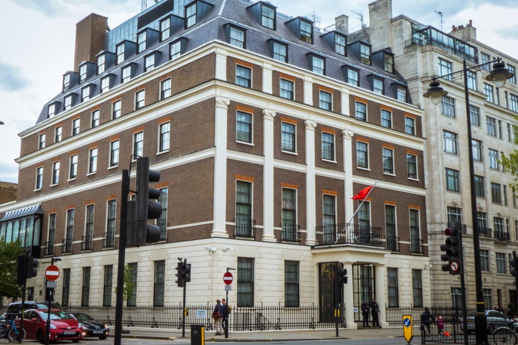 China’s embassy in London. Britain’s MI5 has warned that UK politicians are being targeted by Chinese spies. Photo: Shutterstock Images