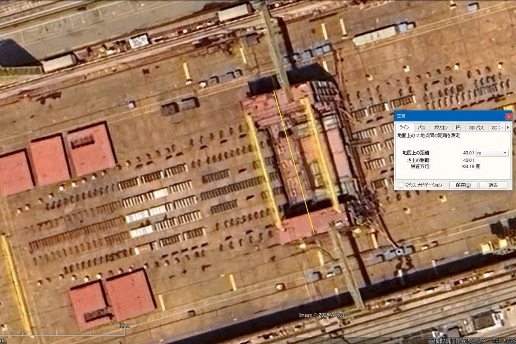 China’s fourth aircraft carrier, known as the Type 004, is believed to be under construction at a shipyard, in Dalian, Liaoning province. New hull sections have been seen in the latest satellite images from the site. Photo: Handout