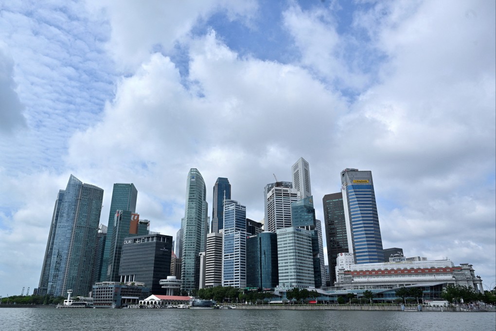 Singapore’s skyline. A woman was jailed for 31 months for fatally stabbing her husband during a brawl in the city state. Photo: Reuters
