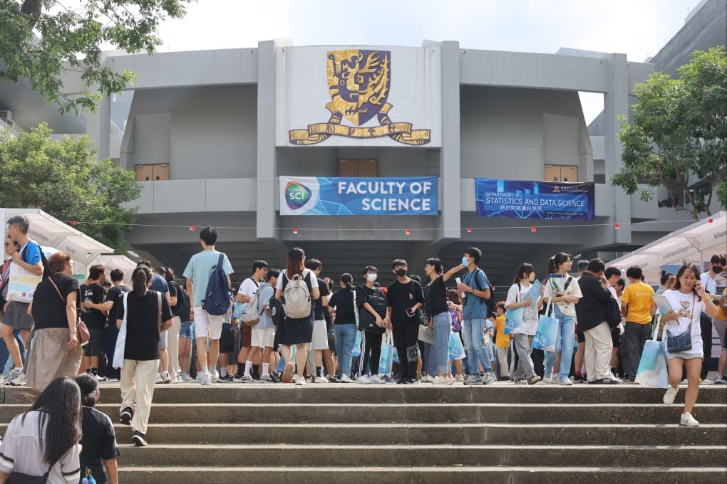 The Chinese University of Hong Kong holds an information day for prospective students at its campus in Sha Tin on October 11. Photo: Edmond So