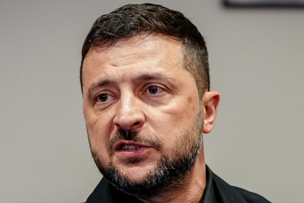 Ukrainian President Volodymyr Zelensky speaks to journalists after meeting with US President Donald Trump on the sidelines of the UN General Assembly in New York last month. Photo: dpa