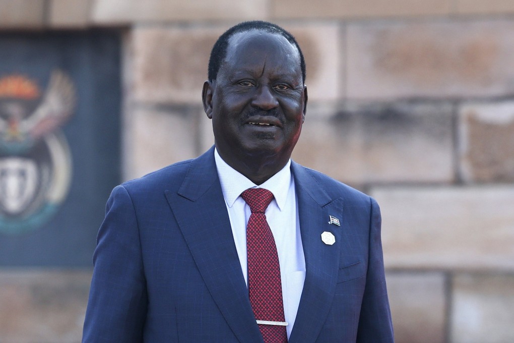 Kenyan opposition leader Raila Odinga arrives for Cyril Ramaphosa’s inauguration ceremony as South Africa’s president in Pretoria, South Africa in June 2024. Photo: EPA