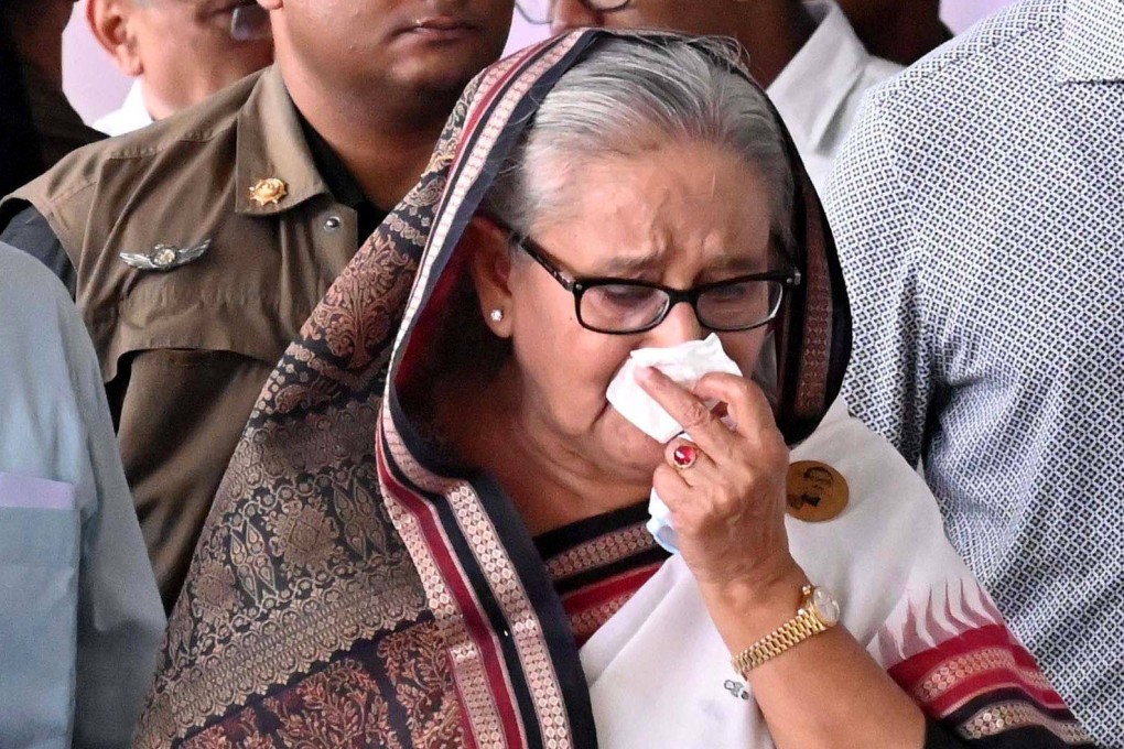 Bangladesh’s then prime minister Sheikh Hasina pictured in July last year. Photo: Bangladesh Prime Minister’s Office/AFP
