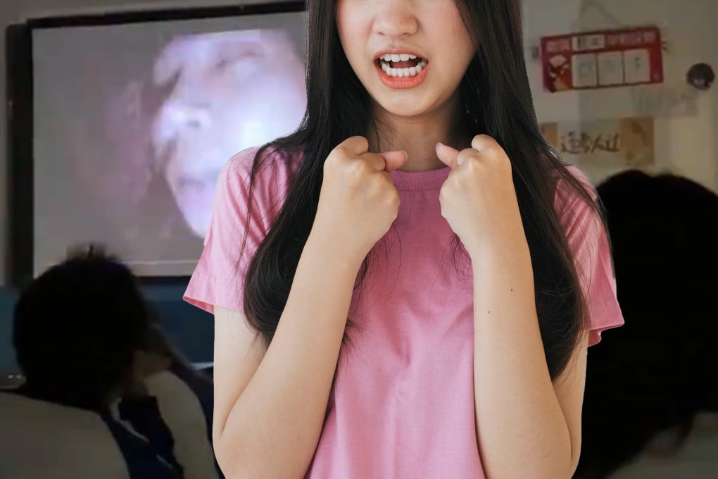 A female student in China has suffered a mental breakdown after watching a horror film during a self-study session at school. Photo: SCMP composite/Shutterstock/Weibo