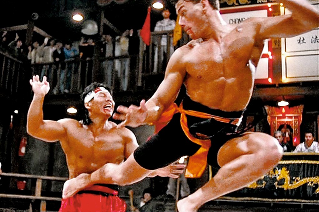 Jean-Claude Van Damme (right) and Bolo Yeung in a still from Bloodsport (1988), which was shot entirely in Hong Kong and is populated with local talent Photo: Warner Bros