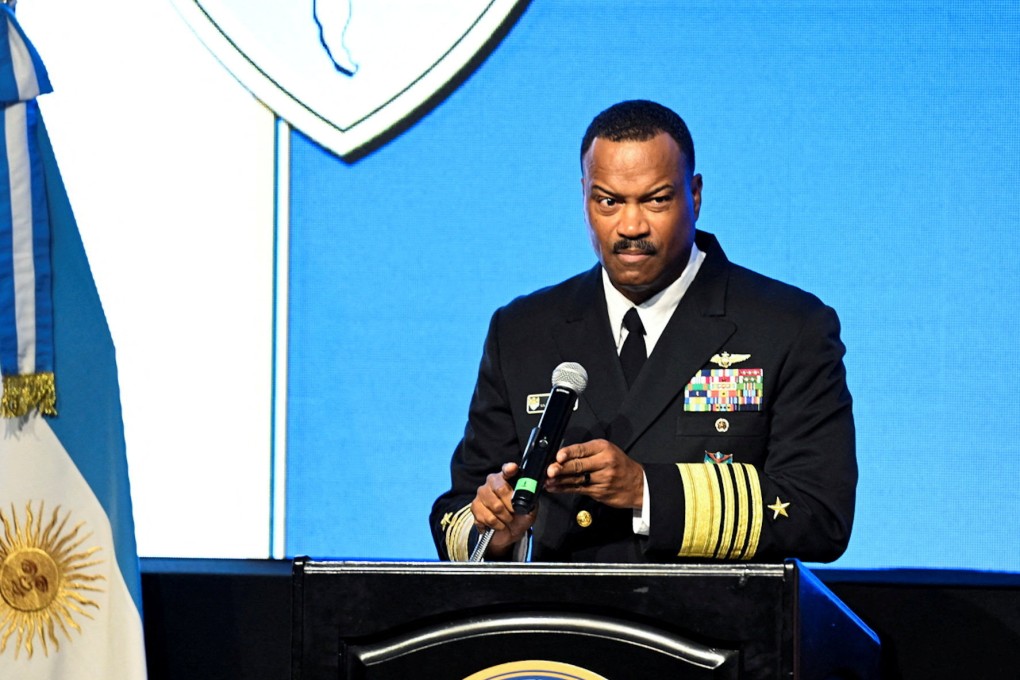 US Navy Admiral Alvin Holsey hosts a defence conference in Buenos Aires, Argentina, in August. Photo: Reuters