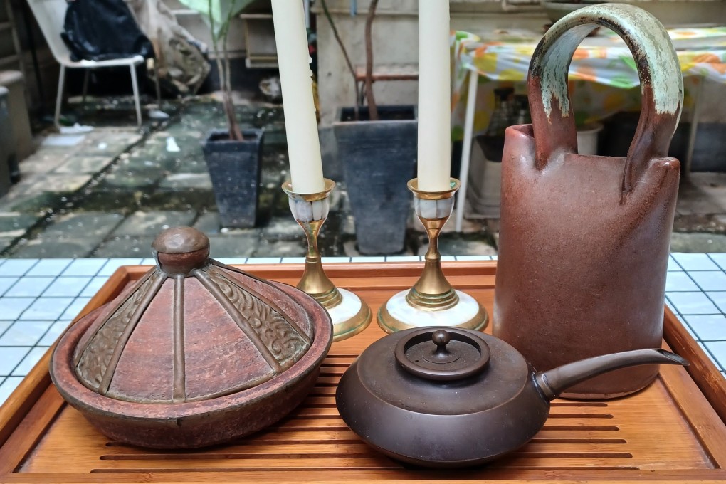 Various items of metalwork are seen at Antique Gallery Otera (also called Otera Kohachiro Store) in Takaoka, in Japan’s Toyama prefecture. A shop within the shop sells artisan jewellery from Otera Katsura’s brand Kohachiro. Photo: Rebecca Lo
