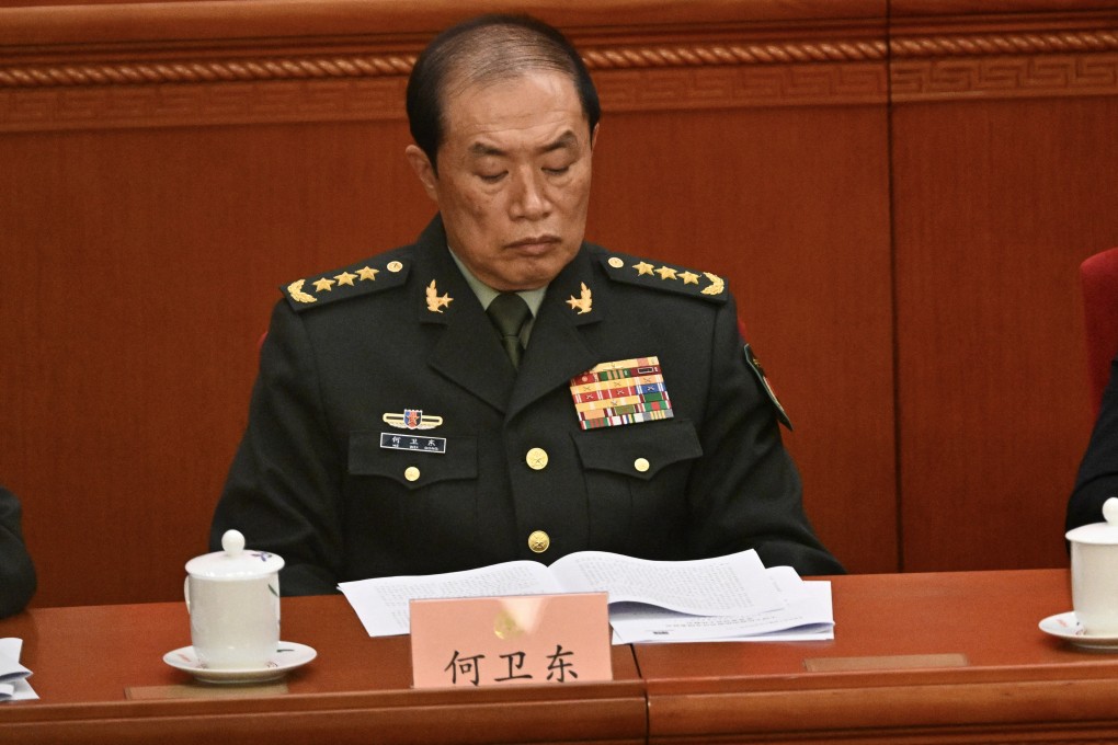 He Weidong has lost his position as the second-ranked vice-chairman of China’s Central Military Commission. Photo: AFP