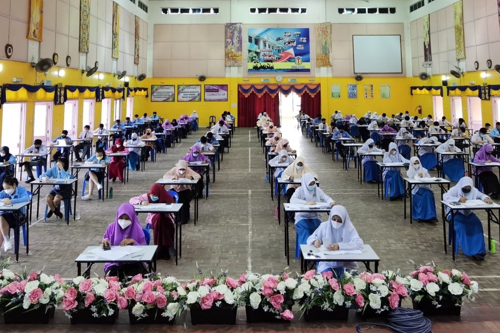 Students sit the national Sijil Pelajaran Malaysia (SPM) examination in Terengganu in 2022. Photo: Shutterstock