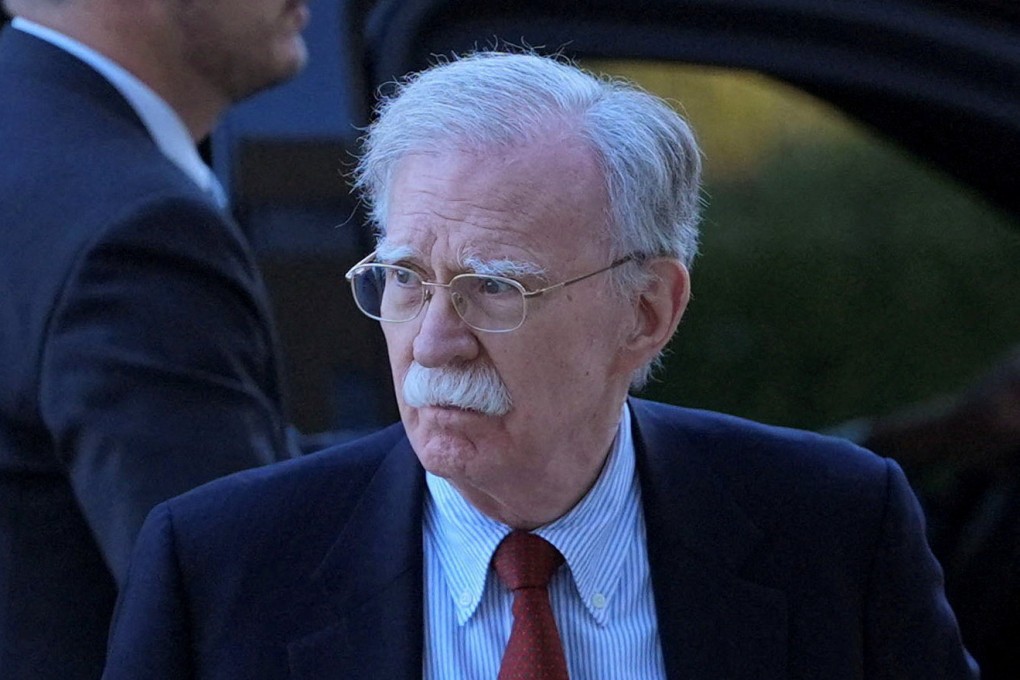 Former White House national security adviser John Bolton arrives at a US District Court in Maryland, to surrender and face an initial appearance on charges of mishandled classified information. Photo: Reuters