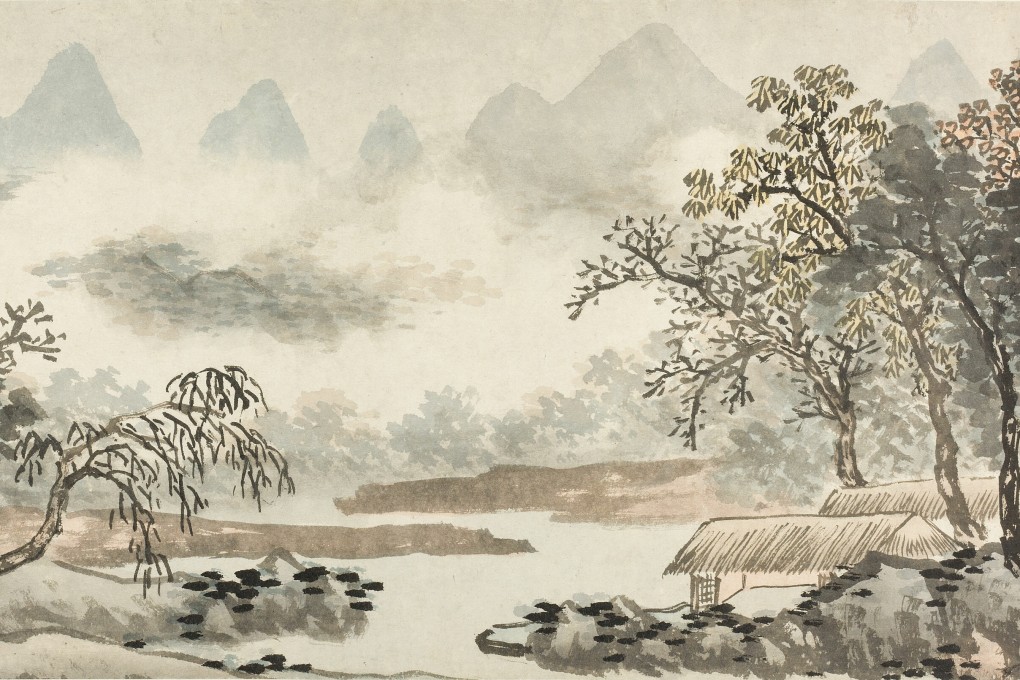 Clouds over the River before Rain (1504), painted by Chinese landscape artist Shen Zhou during the Ming dynasty (1369-1644). Photo: Heritage Art/Heritage Images via Getty Images