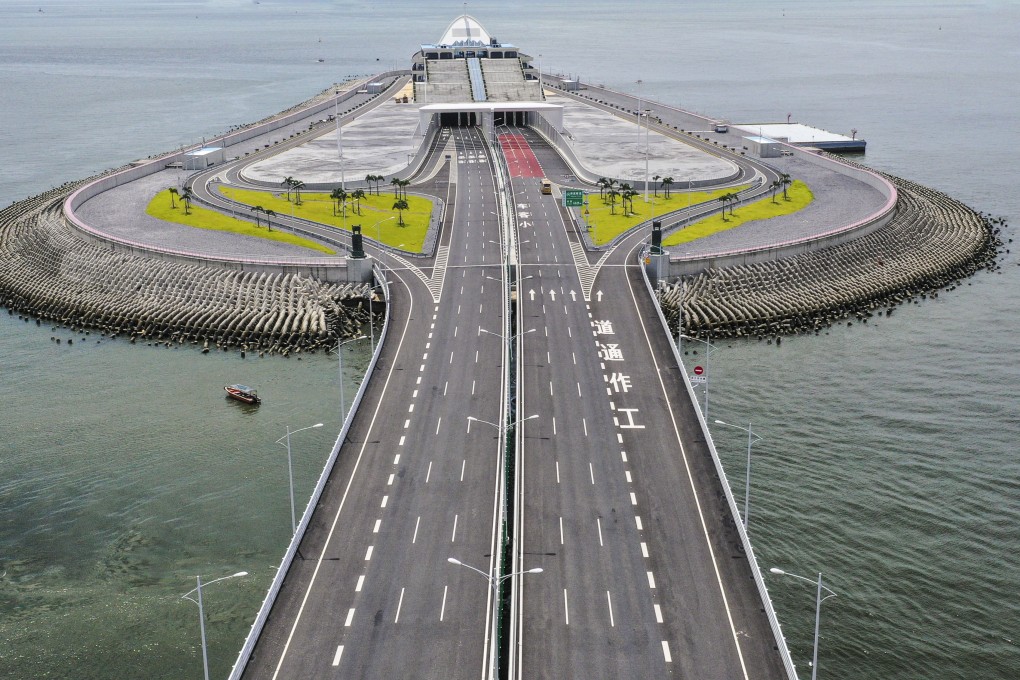 A view of the Hong Kong-Zhuhai-Macau Bridge. The “Southbound Travel for Guangdong Vehicles” scheme begins next month. Photo: Martin Chan