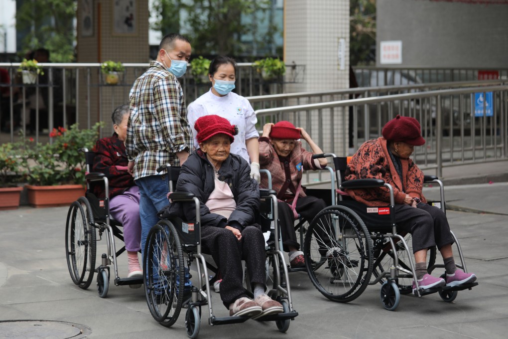 Residents at a home for the aged in Nansha, Guangzhou. The initiatives cover elderly care, mental health, youth and family services and support for people with disabilities. Photo: Xiaomei Chen