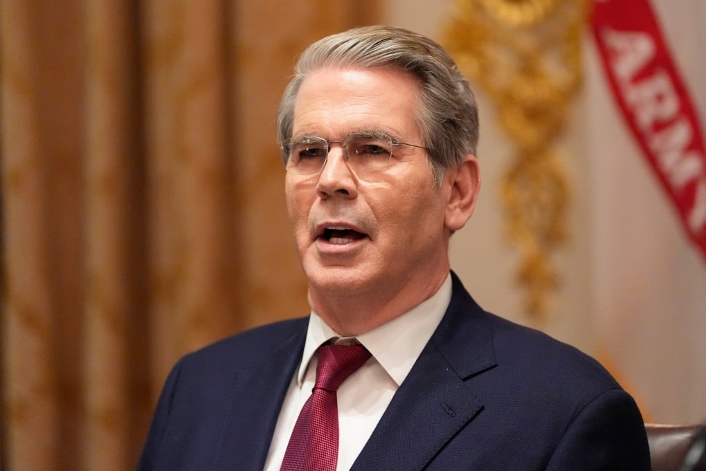 US Treasury Secretary Scott Bessent at the White House on Friday. Photo: AP