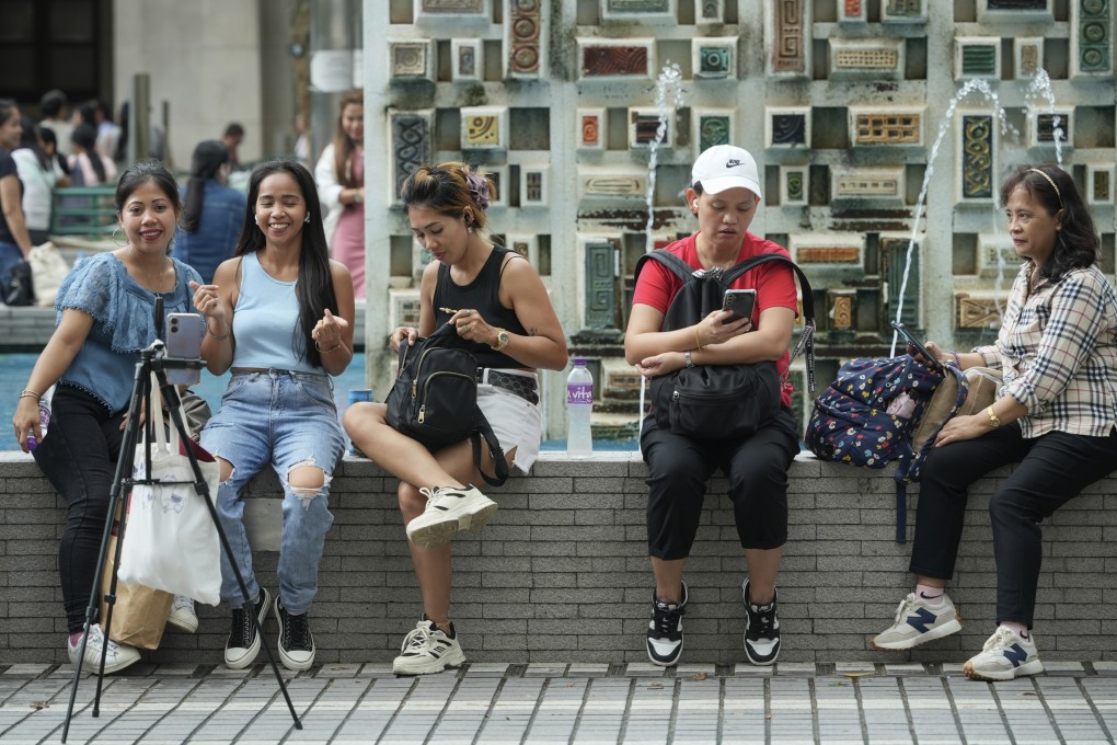 Hong Kong ethnic minority group members gather at Central. Photo: Sun Yeung