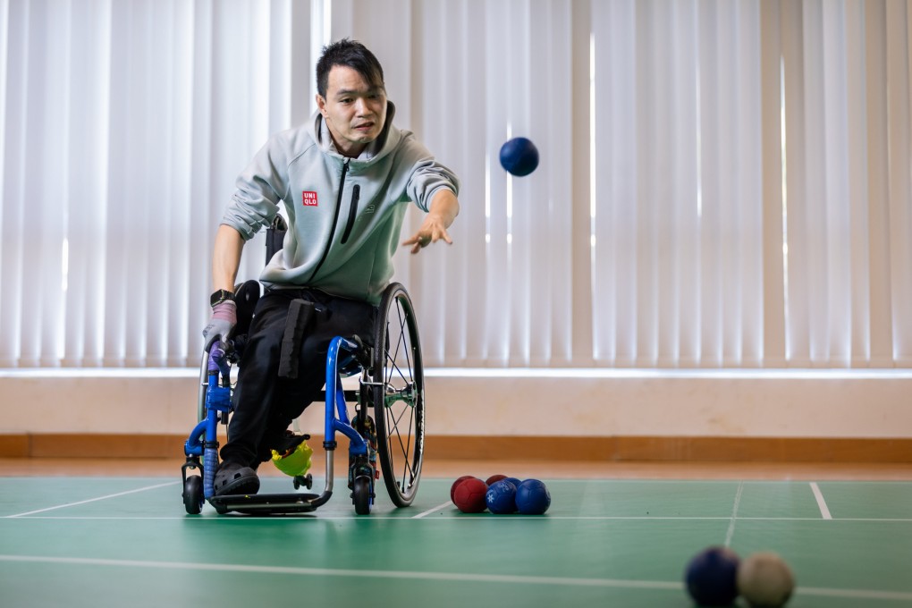 Paralympian John Loung has spent more than two decades mastering boccia. Photo: Kong Yat-pang