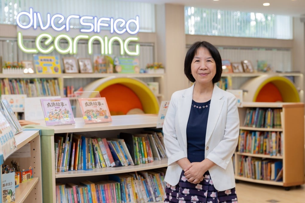 Principal Joanne Fong Tze-hang of HHCKLA Buddhist Chan Shi Wan Primary School promotes her “Campus of Hearts” philosophy, nurturing empathy, confidence and sustainability. Photo: Kong Yat-pang