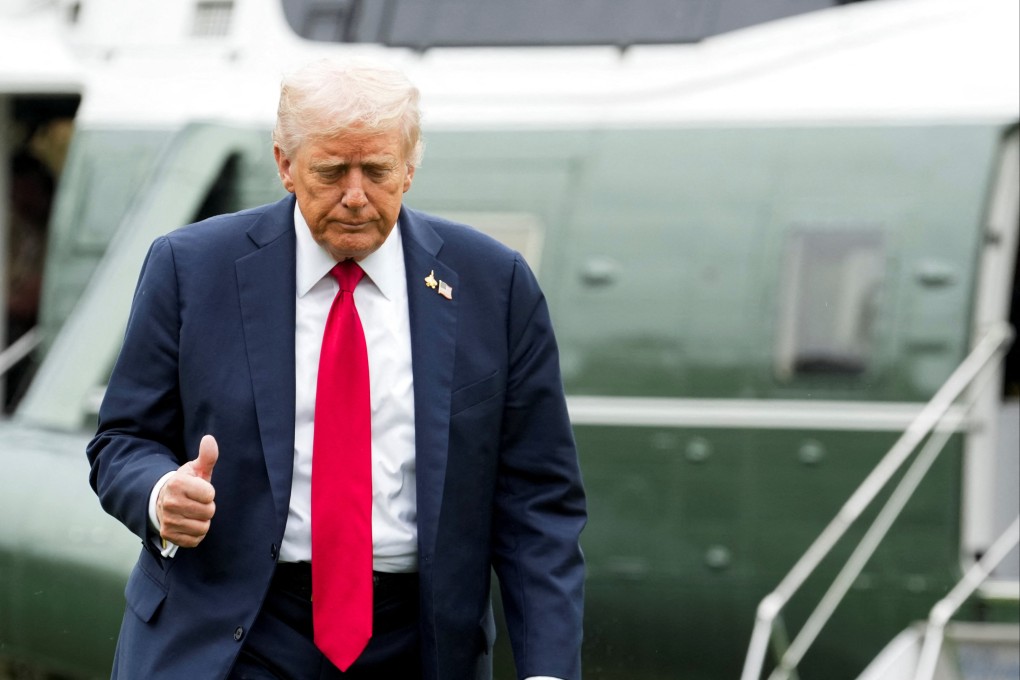 US President Donald Trump gestures as he arrives on the South Lawn of the White House in Washington on September 30. Photo: Reuters