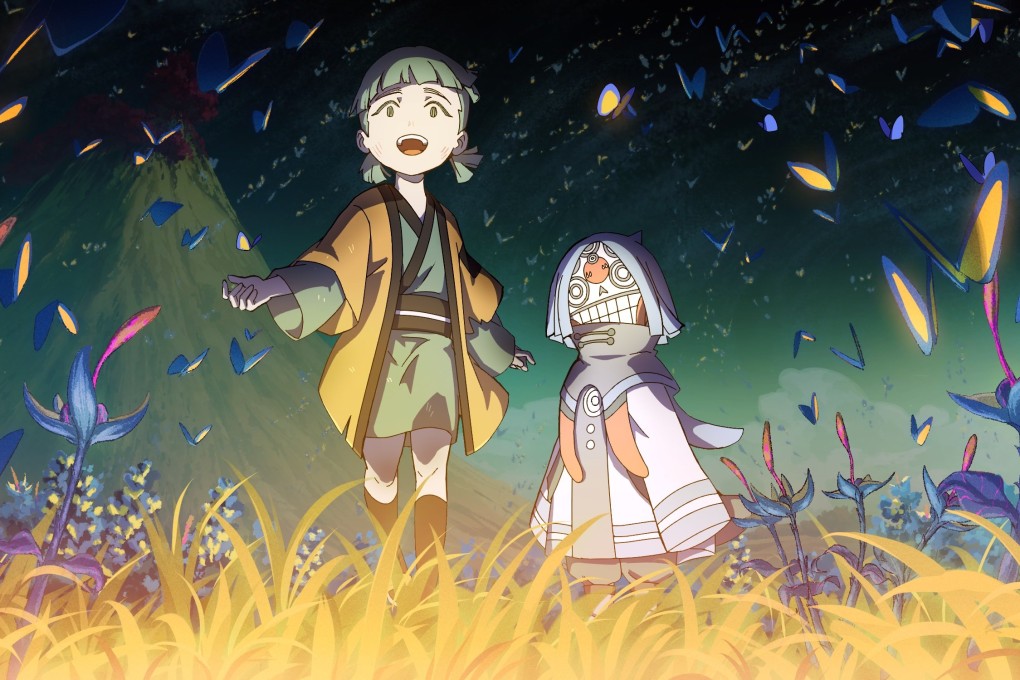 Yuri (left, voiced by Christy Choi) and the spirit Gudo (Chung Suet-ying) in a screen grab from Another World, a new Hong Kong animation written and produced by Polly Yeung and directed by Tommy Ng. Photo: Edko Films