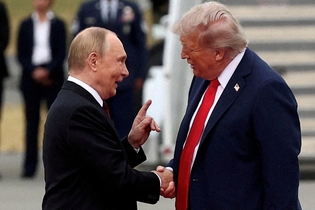 Russian President Vladimir Putin and US President Donald Trump at Joint Base Elmendorf-Richardson in Anchorage, Alaska, in August. Photo: Reuters