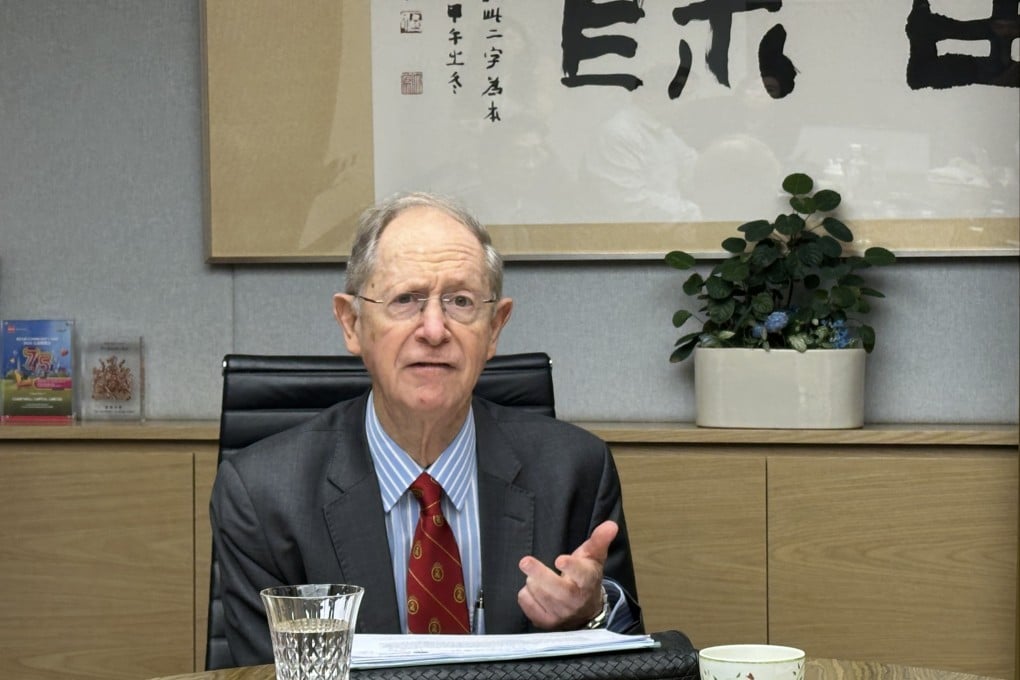 John Greenwood at a media briefing held by the Chartwell Institute in Central on Tuesday. Photo: Aileen Chuang