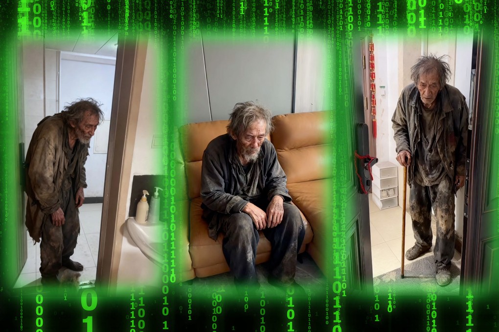 Wives in China are using artificial intelligence generated videos of homeless men breaking into their homes to test their husbands’ love and concern. Photo: Shutterstock/RedNote