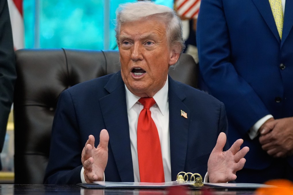 US President Donald Trump in the Oval Office on Tuesday. Photo: AP