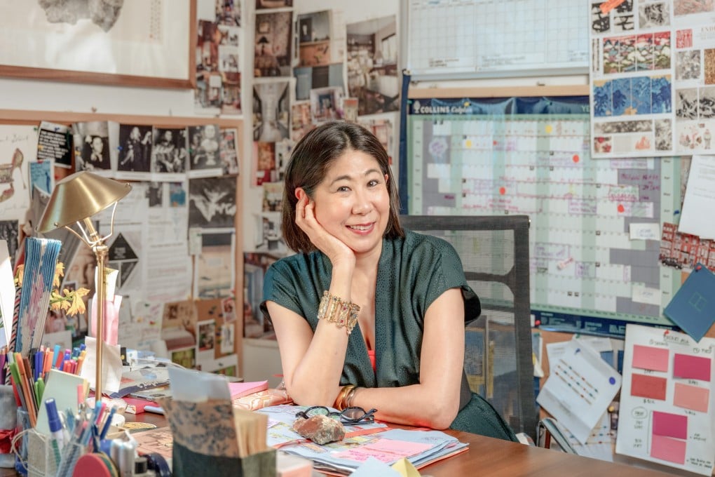 Art collector Kitty Go in her home office in Hong Kong’s Mid-Levels. Photo: Eugene Chan