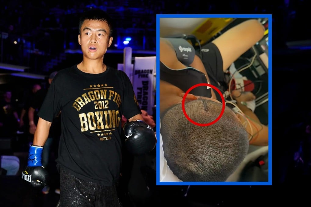 A Chinese boxing champion who, along with his wife, was attacked in Australia, says he is going to divorce his partner because he failed to protect her. Photo: SCMP composite/Douyin