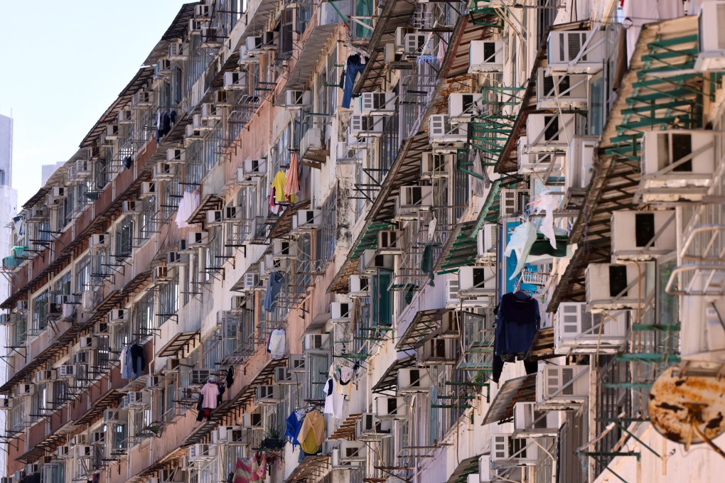 An old residential block in San Po Kong. Hong Kong is launching a pilot scheme to equip old buildings with smart fire alarms. Photo: Nora Tam