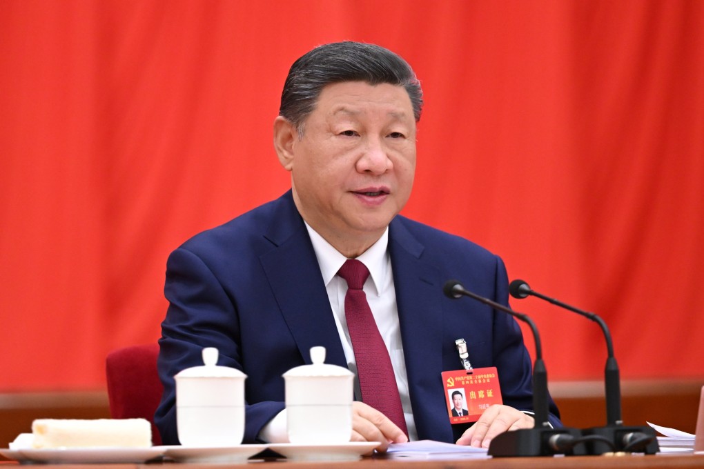 President Xi Jinping addresses the fourth plenum of the Communist Party’s Central Committee earlier this week. During the drafting of China’s next five-year plan, Xi reportedly stressed that the country should focus on “its own work” despite facing external uncertainty. Photo: Xinhua