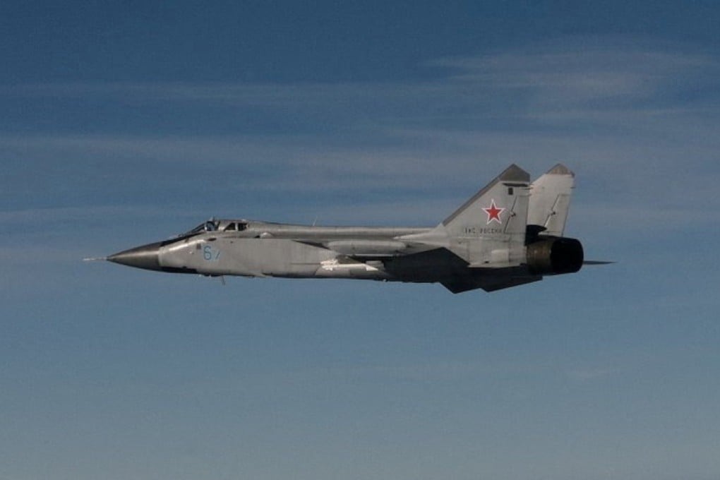 A Russian MiG-31 fighter jet that violated Estonian airspace in September. On Thursday, Lithuania said two Russian planes entered its airspace. Photo: Swedish Armed Forces via Reuters
