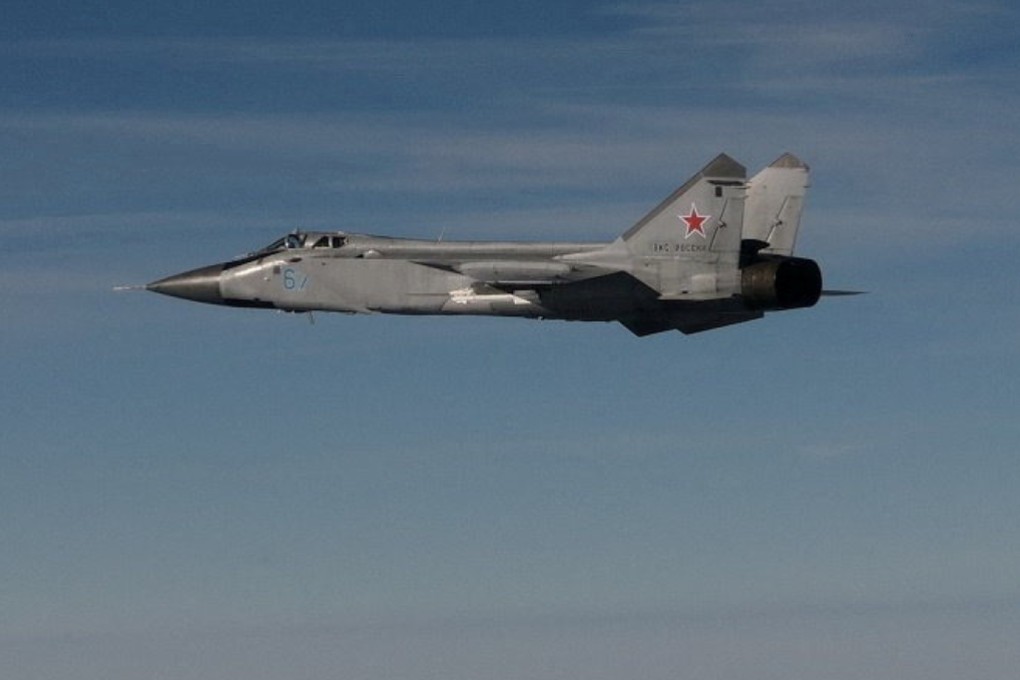 A photo published by Swedish armed forces that it says shows a Russian MiG-31 fighter jet that took part in the violation of Estonian airspace last month. On Thursday, Lithuania said two Russian planes entered its airspace. Photo: Swedish Armed forces / Handout via Reuters