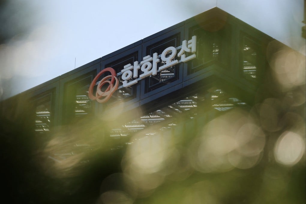 Hanwha Ocean’s office in Seoul. The company is one of South Korea’s largest shipbuilders. Photo: Reuters