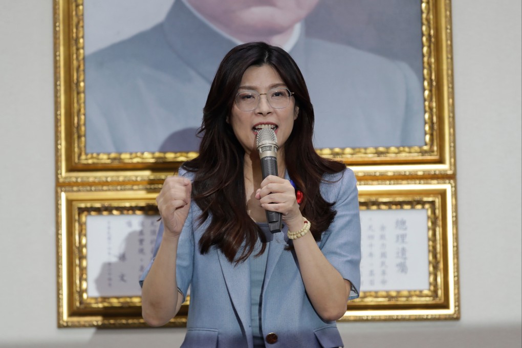 Cheng Li-wun won just over 50 per cent of the votes cast by KMT members. Photo: AP